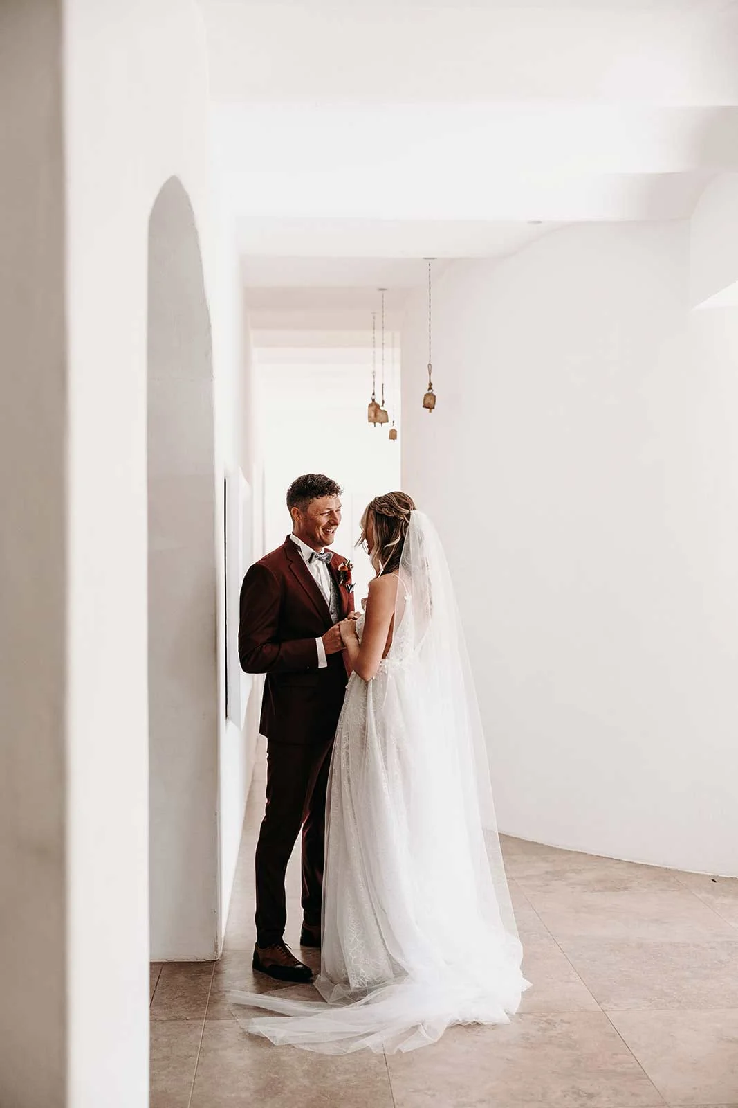 A real wedding couple in a quiet moment