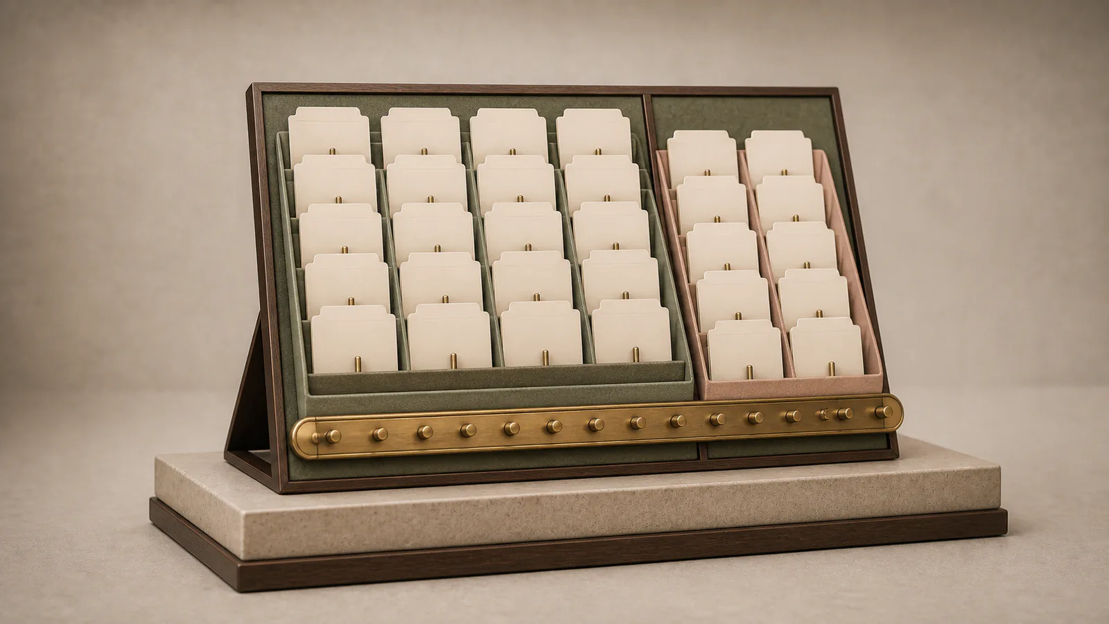 Hochwertiges Master-Steckboard mit Gästekarten, Kapazitätsschiene und zwei Statusfächern